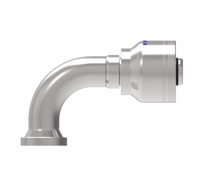 6S16FLB16 Aeroquip by Danfoss | 6 Wire 6S SAE Code 61 Flange 90° Elbow (FLB) Crimp Fitting | -16 Code 61 Flange x -16 Hose Barb | Steel