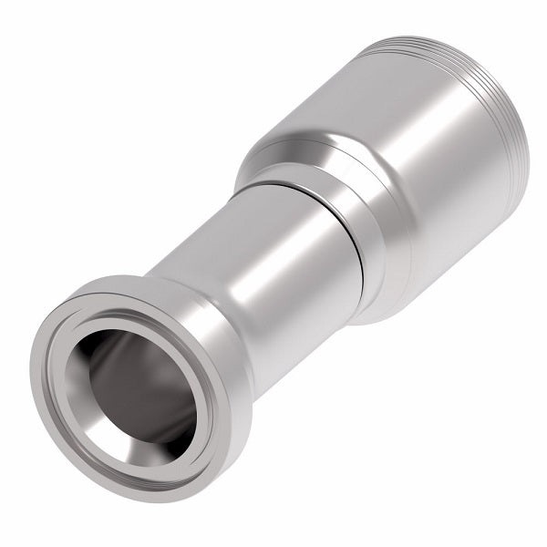 6S32CT24 Aeroquip by Danfoss | 6 Wire 6S CAT Flange (CT) Crimp Fitting | -32 CAT Flange x -24 Hose Barb | Steel