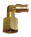 700404S Midland DOT Push-In Fitting - Female Swivel 90° Elbow - 1/4" Tube OD x 1/4" Female NPTF - Brass