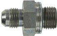 70051022 (7005-10-22) Midland Hydraulic Metric Male Connector - 7/8-14 Male JIC 37° Flare x 22x1.5 Male Metric - Steel