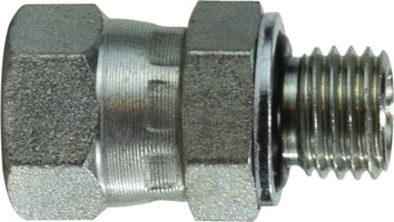 70251633 (7025-16-33) Midland Hydraulic JIC to Metric Male Connector - 1-5/16-12 Female JIC 37° Flare x 33x2.0 Male Male Metric - Steel