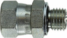 7025816 (7025-8-16) Midland Hydraulic JIC to Metric Male Connector - 3/4-16 Female JIC 37° Flare x 16x1.5 Male Metric - Steel