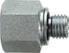 7045612 (7045-6-12) Midland Hydraulic Female Pipe to Metric Adapter - 3/8" Female Pipe x 12x1.5 Male Metric - Steel