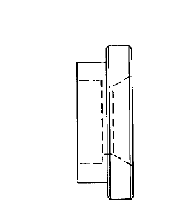 71418-16-16S Aeroquip by Danfoss | Braze/Solid Flanged Head SAE Code 61 Adapter | Standard Pressure Series | -16 Braze End x -16 Code 61 Flange | Steel