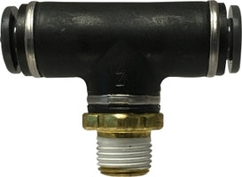 725301C Midland DOT Push-In Fitting - Male Branch Tee - 5/32" Tube OD x 1/16" Male NPT - Composite Body