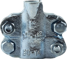 BC2-075A-DP Midland 2 Bolt High Pressure Clamp - 3/4" Hose ID - Clamp Range: 1-5/32" to 1-9/32" - Malleable Iron