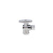 746456 Midland Supply Stop Connector (Lead Free) - 5/8" Compression x 3/8" Compression 90° Angle Stop - Chrome Plated Brass