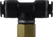 770404C Midland DOT Push-In Fitting - Female Branch Tee - 1/4" Tube OD x 1/4-18 Female NPT - Composite Body