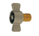 78-800 Dixon 1" 7800 Series Hydraulic Thread-to-Connect Brass Coupler with Iron Nut - 1"-11-1/2 NPT Thread