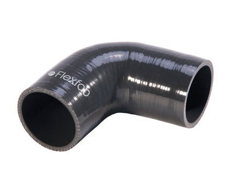 7965 FlexFab 4- Ply Coolant Elbow - 2.50" ID - 2.92" OD - Black - 10"