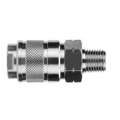 80121-08 AIGNEP | QC Series | 1/4" Basic Industrial Socket x 1/2" Male NPTF