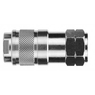 80122-08 AIGNEP | QC Series | 1/4" Basic Industrial Socket x 1/2" Female NPTF