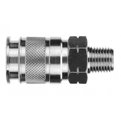 80191-04 AIGNEP | QC Series | 1/4" Multisocket Coupler x 1/4" Male NPTF