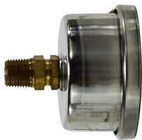 80611 (80-611) Midland Liquid Filled Gauge - 1/8" Male NPT Center Back Mount - 1-1/2" Face - 0-15 PSI - Stainless Steel