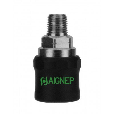 80621-04 AIGNEP | QC Series | 1/4" SC Industrial x 1/4" Male NPTF