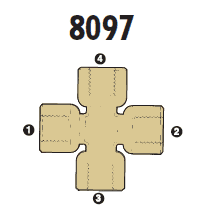 8097-02-02-02-02 Adaptall Brass -02 x -02 x -02 x -02 Female BSP Solid Cross