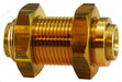 820600 Midland DOT Push-In Fitting - Bulkhead Union - 3/8" Tube OD - Brass