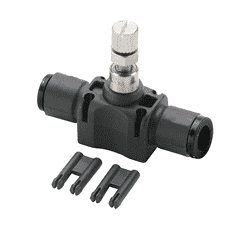 83044 Nycoil Push-to-Connect Fitting - In-Line Flow Control - 1/4" Tube OD  - Pack of 5