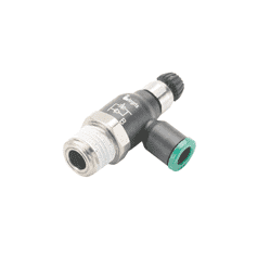 83242 by Nycoil | Push-to-Connect Fitting | Bi-Directional Flow Regulator | Needle Valve | 1/4" Tube OD x 1/8" Male NPT | Pack of 10
