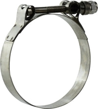 840263 (840-263) Midland T-Bolt Clamp - 2-5/8" Nominal Size - 3/4" Width - OD Range: 2-13/32" to 2-11/16" - 301 Stainless Steel Band / 304 Stainless Steel Bolt & Nut