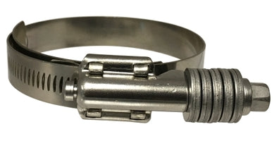 842016 (842-016) Midland Constant Torque Hose Clamp - 9/16" Width - Clamp Range: 13/16" to 1-1/2" - 304 Stainless Steel Band / 410 Stainless Steel Hex Screw