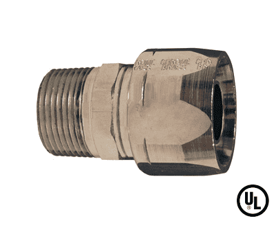850451 Dixon Chrome Plated Brass Dubl-Grip Re-attachable Coupling for Curb Pump Hose - 3/4" Hose ID - 3/4" Male NPT - 1-1/8" Hose OD