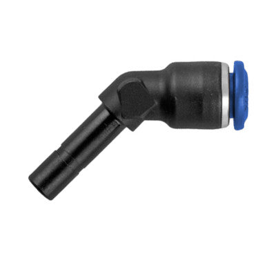 85160-04 AIGNEP | 85 Series | Plug-In 45° Elbow | 1/4" Tube x 1/4" Stud | Pack of 10