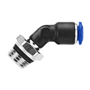 85170-06-04 AIGNEP | 85 Series | 45° Swivel Elbow | 3/8" Tube x 1/4" Swift-Fit Male | Pack of 10