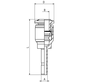 85705-04-06 by AIGNEP | 85 Series | Expander | 1/4" Male Stud x 3/8" Tube | Pack of 10