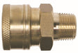 86030 (86-030) Midland Quick Disconnect Male Coupler - 1/4" Male NPT - 1/4" Body Size - 4000 PSI - Brass