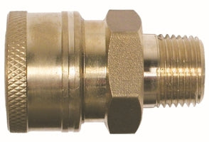 86030 (86-030) Midland Quick Disconnect Male Coupler - 1/4" Male NPT - 1/4" Body Size - 4000 PSI - Brass