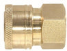 86035 (86-035) Midland Quick Disconnect Female Coupler - 1/4" Female NPT - 1/4" Body Size - 4000 PSI - Brass