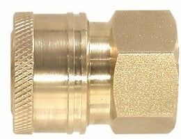 86037 (86-037) Midland Quick Disconnect Female Coupler - 1/2" Female NPT - 1/2" Body Size - 4000 PSI - Brass