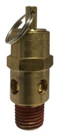 87004 Midland Safety Valve - ASME Coded - 1/4" Male NPT - 200 PSI Pop-Off Pressure - 170 CFM - Brass