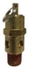 87002 Midland Safety Valve - ASME Coded - 1/4" Male NPT - 125 PSI Pop-Off Pressure - 120 CFM - Brass