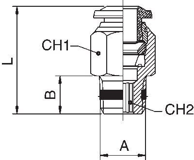 88000-06-04 by AIGNEP | 87 / 88 Series | 3/8" Tube x 1/4" Male NPTF | Straight | Pack of 10
