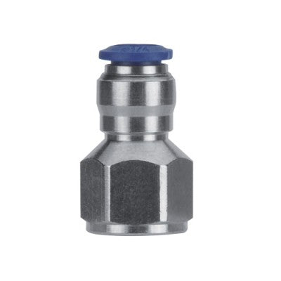 88030-02-04 AIGNEP | 87 / 88 Series | Straight Female Metal Release Collet | 1/8" Tube x 1/4" Female NPTF | Pack of 10