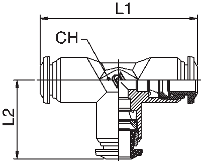 88230-06 by AIGNEP | 87 / 88 Series | Union | 3/8" Tube | Tee | Pack of 10