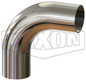 T2S88-250PM Dixon Valve 2-1/2" 316L Stainless Steel BioPharm 88° Weld x Weld Elbow (PM Finish SF4)