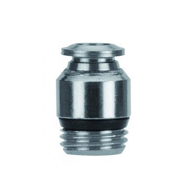 57010-6-1/8" AIGNEP | 57 Series | Straight Male Metal Release Collet | Internal Hex 6mm Tube x 1/8" Swift-Fit Male | Pack of 10