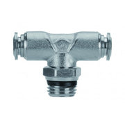 57210-10-3/8" AIGNEP | 57 Series | Swivel Male Branch Tee Metal Release Collet | 10mm Tube x 3/8" Swift-Fit Male Universal Thread | Pack of 10