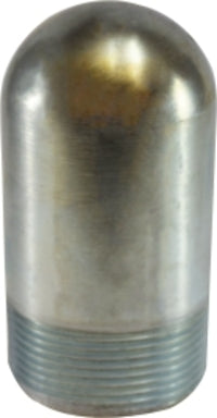 93212 (93-212) Midland XXH Bull Plug - 2" XXH with 1/2" Tap - Zinc Plated Steel