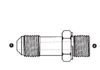 9002L-08-06 Adaptall Carbon Steel -08 Male JIC x -06 Male BSPP Long Adapter