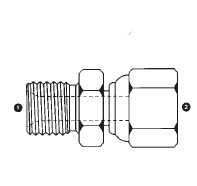 9015-16-10 Adaptall Carbon Steel -16 Male BSPP x -10 Female BSPP Swivel Adapter