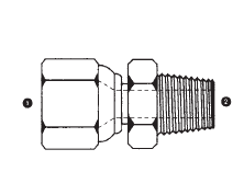 9017-06-04 Adaptall Carbon Steel -06 Female JIC Swivel x -04 Male NPT Adapter