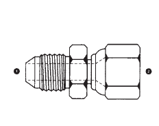 9020-16-20 Adaptall Carbon Steel -16 Male JIC x -20 Female JIC Swivel Adapter