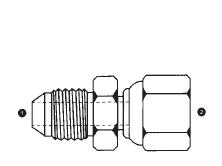 9022-10-L15-22 Adaptall Carbon Steel -10 Male JIC x L15 Female Metric Swivel Adapter
