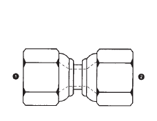 9026-12-08 Adaptall Carbon Steel -12 Female JIC Swivel x -08 Female JIC Swivel Adapter