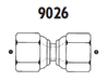 9026-12-10 Adaptall Carbon Steel -12 Female JIC Swivel x -10 Female JIC Swivel Adapter
