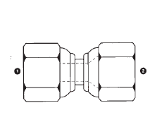 9027-06-08 Adaptall Carbon Steel -06 Female BSPP Swivel x -08 Female JIC Swivel Adapter
